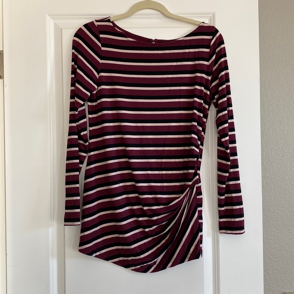 A Pea In The Pod Striped Maternity Top